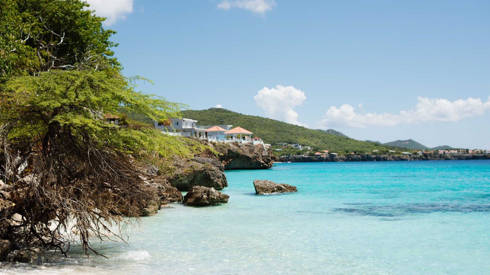 St Barts coastline and harbor